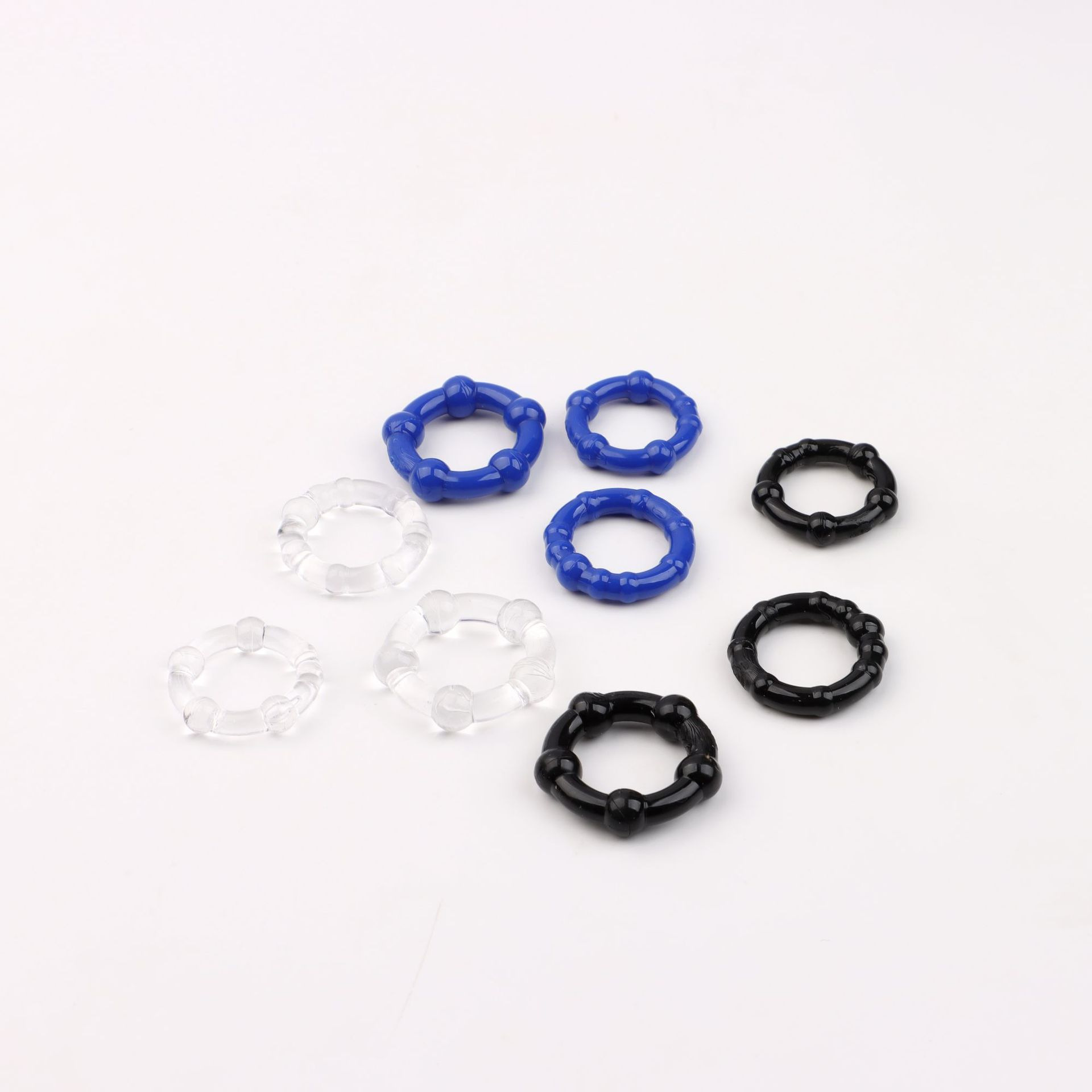 Beaded Delay Ring for Men, TPE Triple-Ring Semen-Locking Condom Ring, Long-Lasting Adult Sex Aid — detail image 8