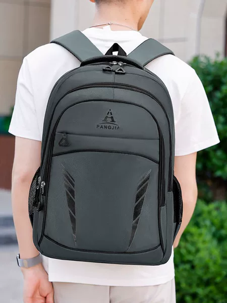 2026 New Large Capacity Men's Backpack Simple Business Travel Laptop Backpack Travel Leisure Student School Bag