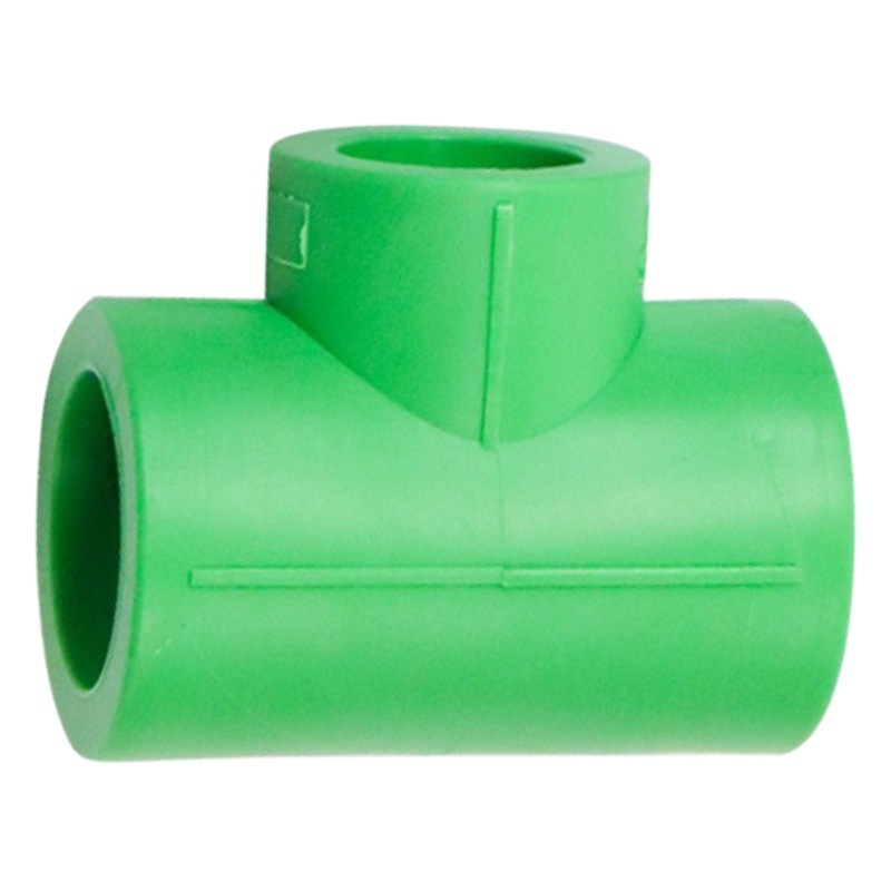 PPR tubería de suministro de agua accesorios de fusión en caliente conector nuevo material igual diámetro reducción tee plomería accesorios de tubería fábrica de tuberías al por mayor