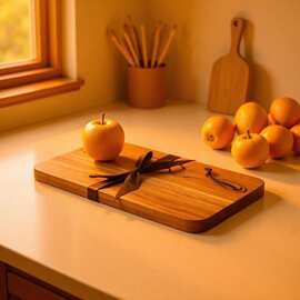 跨境木质面包刀砧板法棍吐司切片切板实木弓刀套装露营面包切割刀