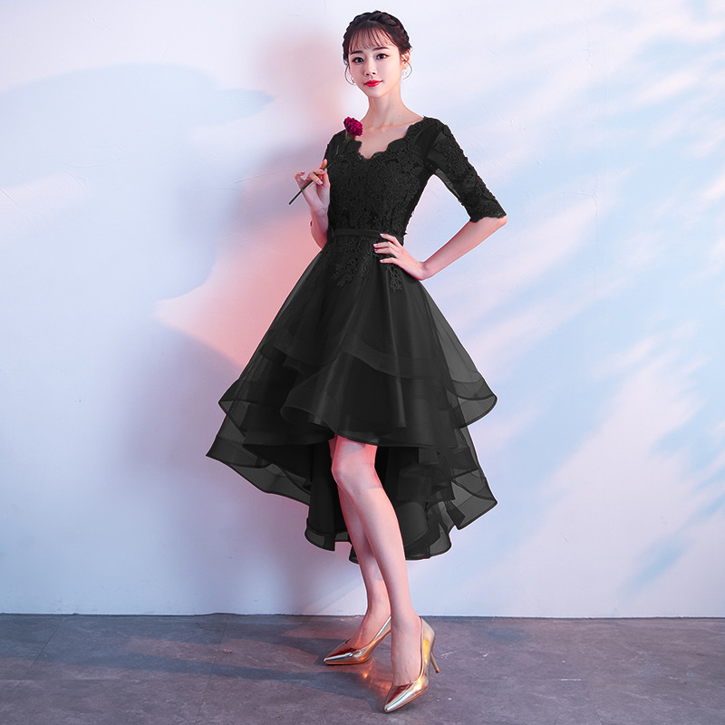 Vestido de noche para mujer, verano 2026, nuevo vestido largo elegante para banquetes, vestido de fiesta anual negro adelgazante para eventos sociales. image 9