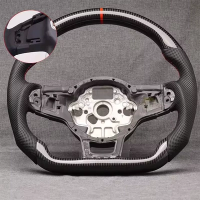 2014-2020, Steering wheel - carbon-fiber-with-red-stitching-and-red-centering-with-paddle-holes