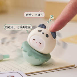 可爱不倒翁情绪稳定小摆件办公桌面装饰工位解压生日礼物女生