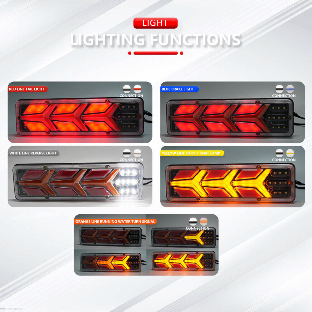 lámpara de automóvil led lámpara de freno de automóvil camión remolque luz trasera luz de señal luz combinada trasera luz de modificación luz led luz trasera