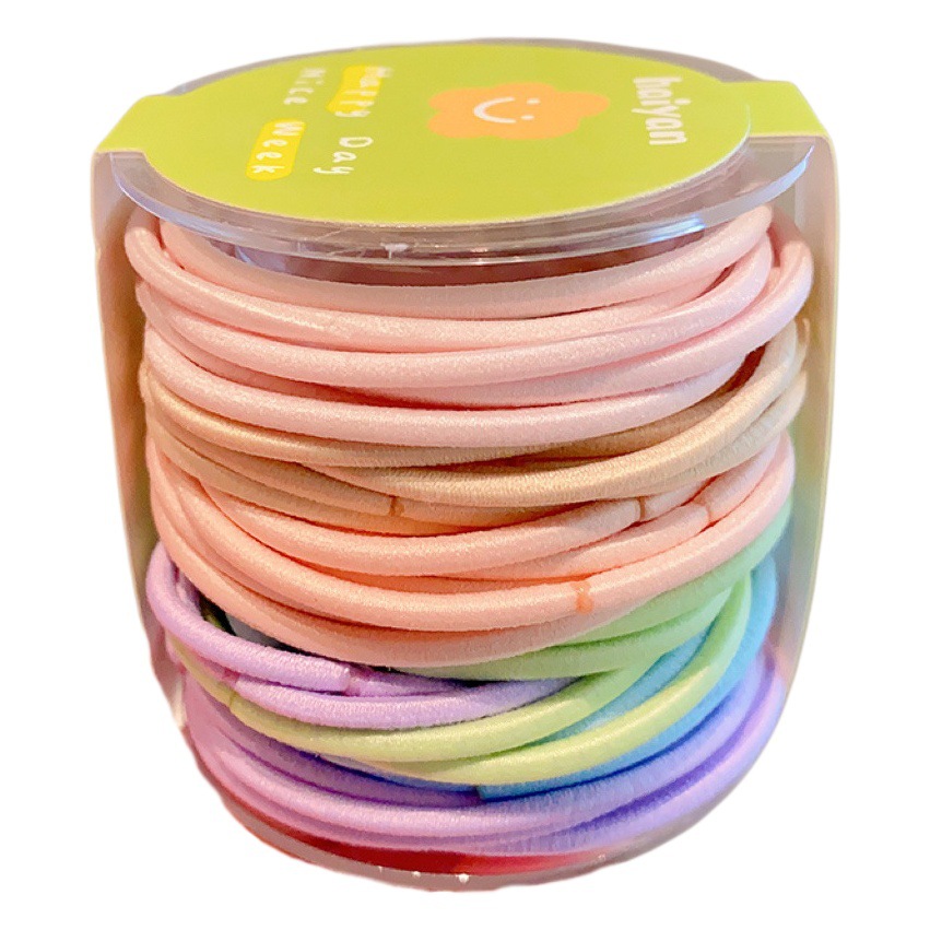 Las muchachas de la banda de goma del lazo del pelo de los niños no hacen daño a la cuerda del pelo banda elástica del pelo del bebé banda de goma colorida de la muchacha de la cuerda
