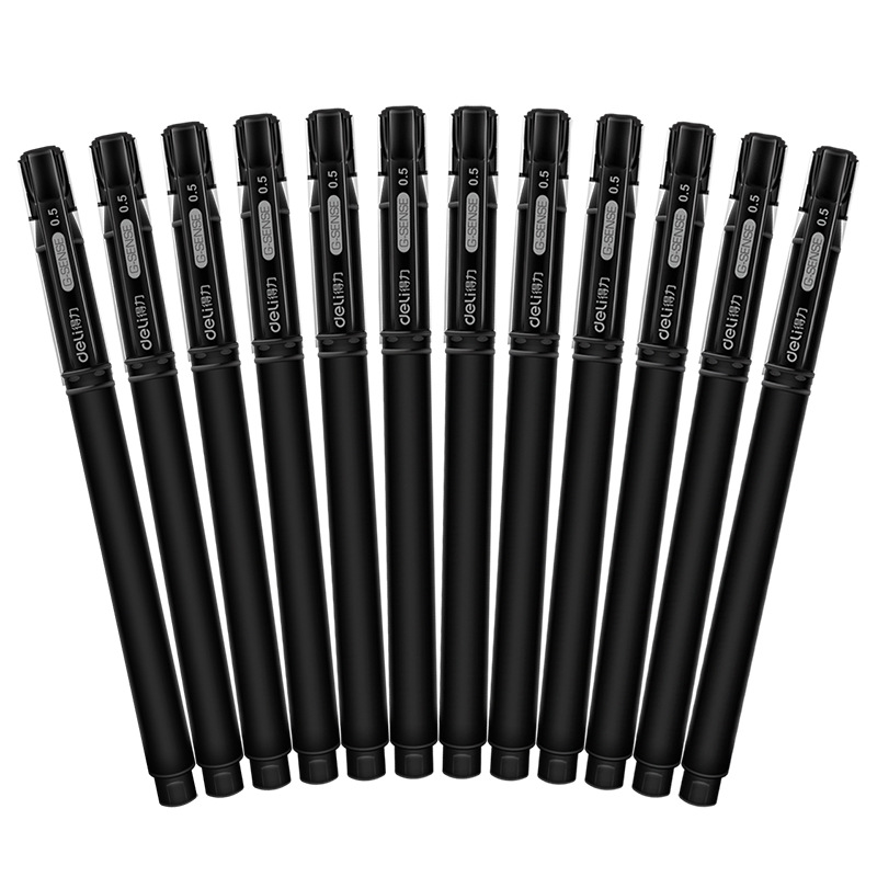 Deli Stationery S65 Gel Pen Water Pen Signature Pen Office Signature Pen 0.5 Bullet Office Supplies