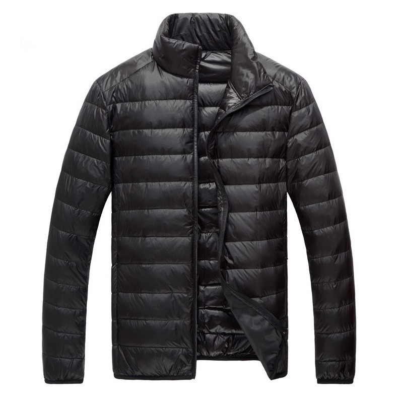 Juventud más tamaño casual ropa de invierno collar de pie Abrigo acolchado de algodón transfronterizo nuevo ligero con capucha de algodón para hombres