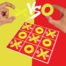 趣味井字棋XO三子棋儿童桌面游戏连连看圈叉棋幼儿园小学亲子互动