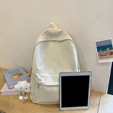 M 34777 Simple Solid Color Backpack ��Լ��ɫ���� �羳ŷ����