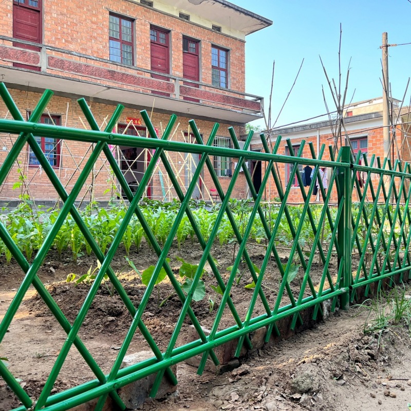 新农村绿化花池栅栏户外仿真竹篱笆竹节管栅栏不锈钢仿竹护栏