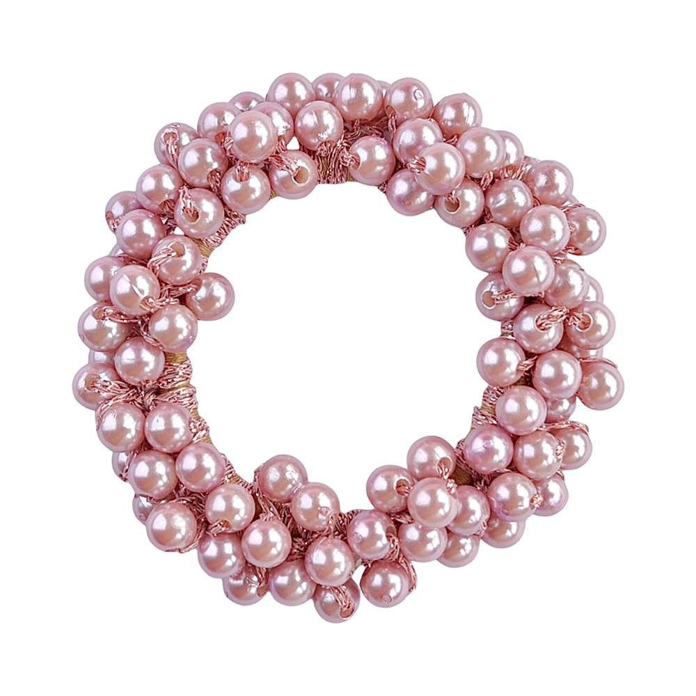 22g Weight Hair Tie Hair Accessories Type 1 Piece Quantity Holiday, Daily Occasion Artificial Pearl Material Geometric Pattern Women's Gender Elegant Style Women's Elegant Lady Geometric Artificial Pearl Hair Tie 9