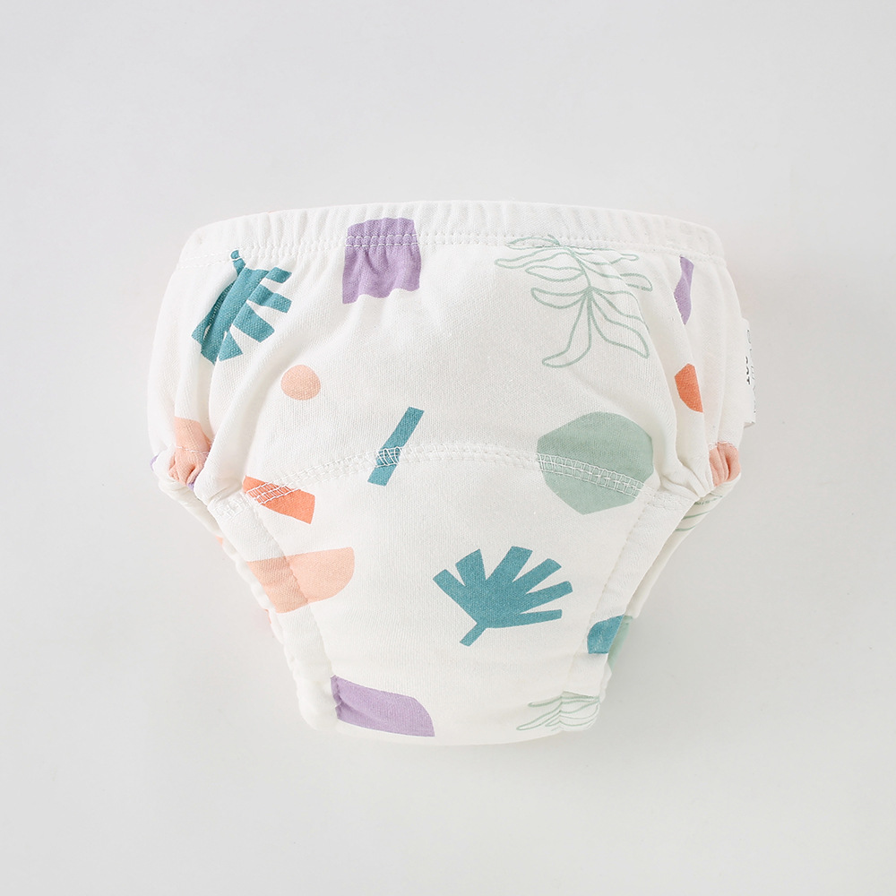 Bebé pantalones de entrenamiento infantil de algodón ecológico lavable a prueba de orina pantalones de aprendizaje pañal de tela transpirable nuevo bolsillo del pañal para los niños
