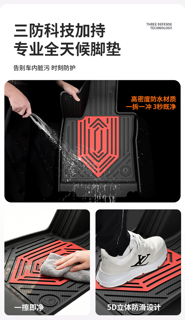 Suitable for Shangjie Z7 Z7T H5 Special Vehicles, Colorful Tpe Car Floor Mats, Car Accessories, Trunk Mat