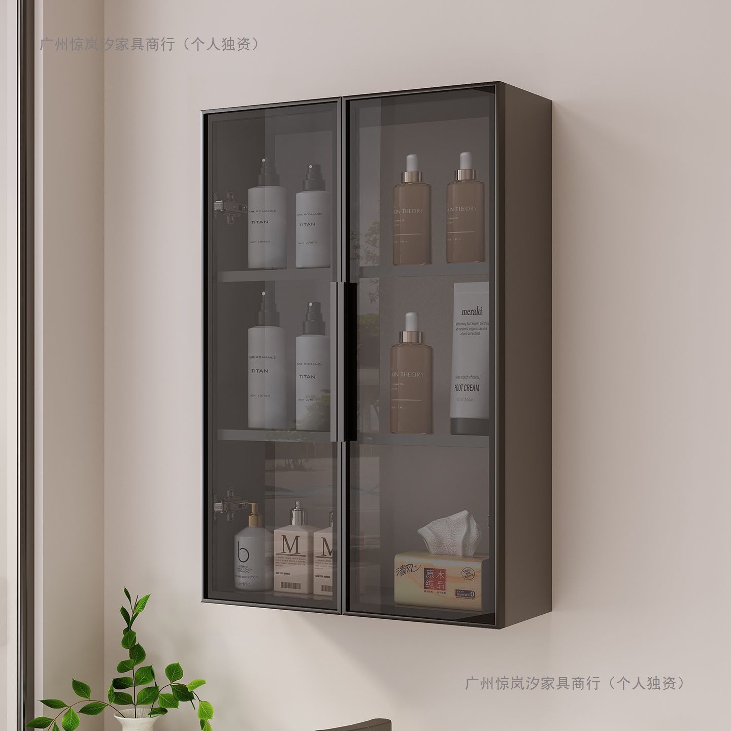 卫生间小壁柜浴室吊柜铝合金马桶上方置物柜厨房收纳储物柜阳台柜