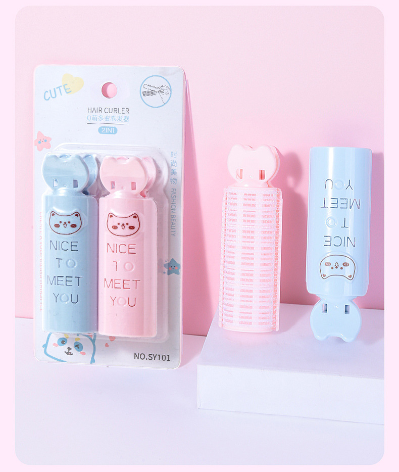 LMLTOP Hair Root Voluminous Clips 2 sets, Cartoon self-adhesive hair curling clips, Air bangs Magic Tool SY101 undefined