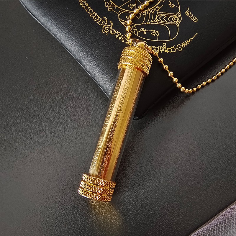 Authentic Thai Buddha amulet, Long Phor temple, eight scripture talismans, pendant