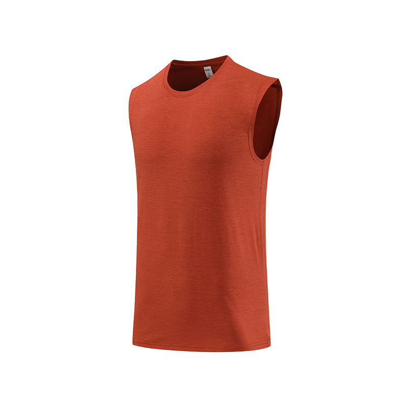 Amazon transfronterizo de verano entrenamiento deportivo chaleco de entrenamiento suelto sin mangas rápidamente secado hombro manga corta