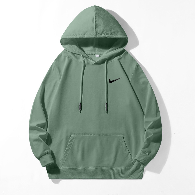 Men's 2025 Autumn Hooded Sweatshirt Men's Small Terry Couple Round Neck Pullover Long Sleeve T-Shirt Knitted Bottoming Shirt Women