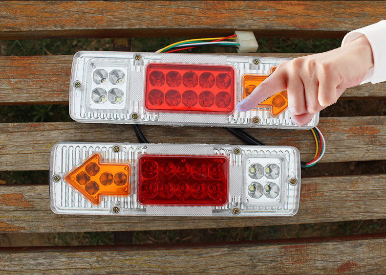 Electric tricycle LED rear light assembly, brake light, turn signal, driving light for elderly vehicles, 12V/48V/60V universal