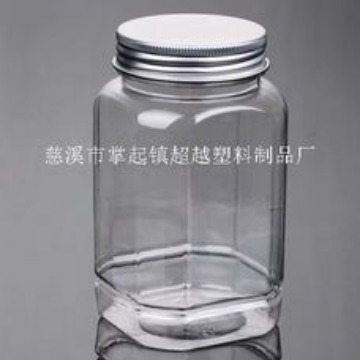 360ml塑料瓶 PET罐子 500g蜂蜜瓶 铝盖 方形(LG013)