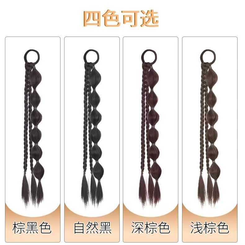 假发辫子葫芦辫假发女甜酷辣妹千禧辫灯笼麻花辫自然百搭泡泡辫|undefined