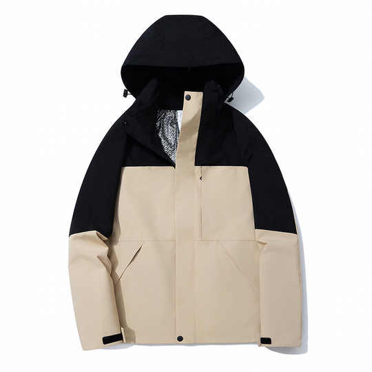 Winter Outdoor Three-in-One Jacket Two-Piece Set for Men and Women Couple Mountaineering Overalls Casual Autumn and Winter Warm Jacket