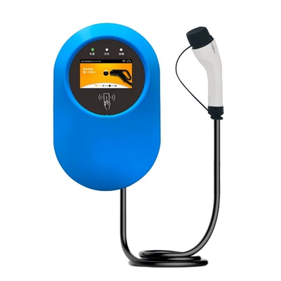 Elektrikli avtomobil şarj stansiyaları 7Kw Household Ac Fast Charging - plug-and-play-with-screen