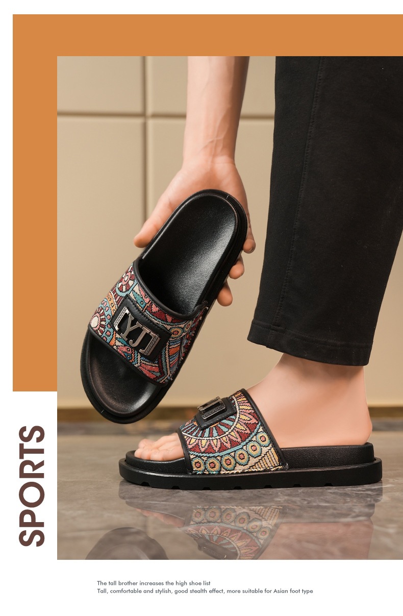 2026 New Couple's Canvas Retro Men's And Women's Sandals, Popular Among Students, Trendy Beach Slippers For Cross-Border_vogvips.com