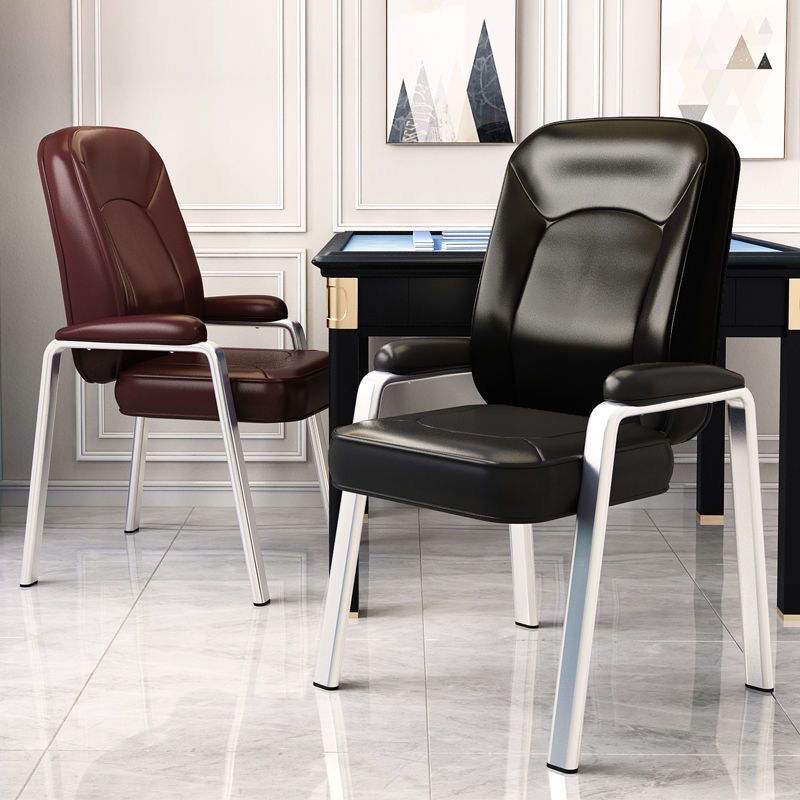 Silla de personal simple transpirable silla de respaldo confortable silla de oficina de paquete suave doméstica sala de ajedrez y tarjetas silla de mahjong