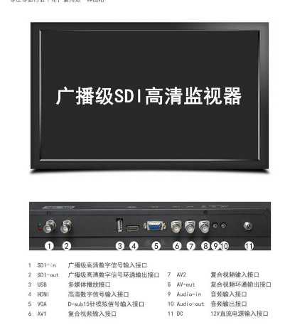 SDI肠镜 AV HDMI VGA USB胃镜已经显示屏15寸窥镜医用SDI监视器
