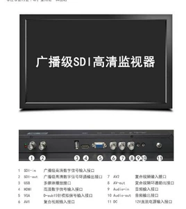 SDI Colonoscopy AV HDMI VGA USB Гастроскопия отображала экран 15 -дюймовый запасной зеркальный медицинский монитор SDI