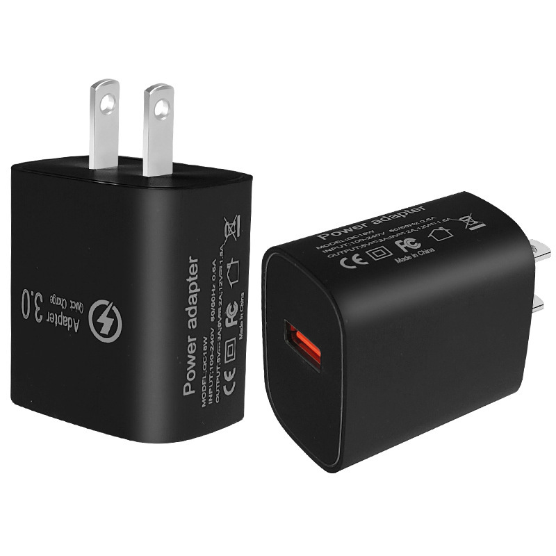 QC3.0 充電器携帯電話 18 ワット充電器 qc3.0 急速充電ヘッド 5V3A 急速充電米国標準ヨーロッパ充電器|undefined