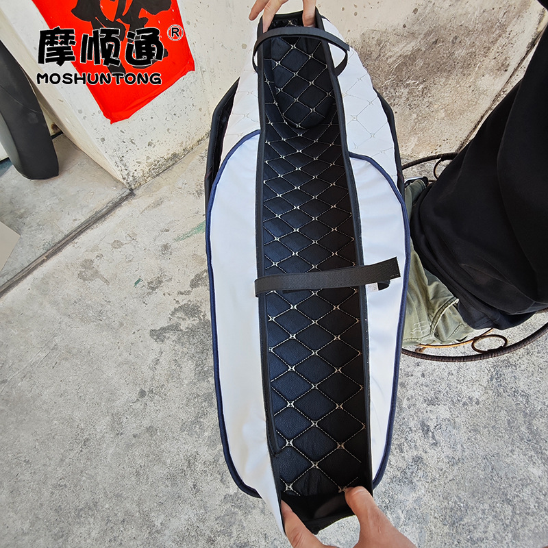 Suitable for Qianjiang Hong 125 motorcycle, sun-proof seat cushion cover, thickened leather, waterproof and rainproof seat cover, breathable mesh cover