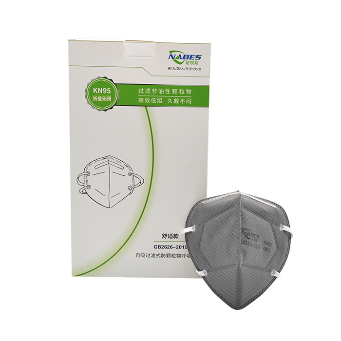 耐呗斯NBS95402C折叠头戴活性炭防异味工业粉尘防飞沫舒适款口罩