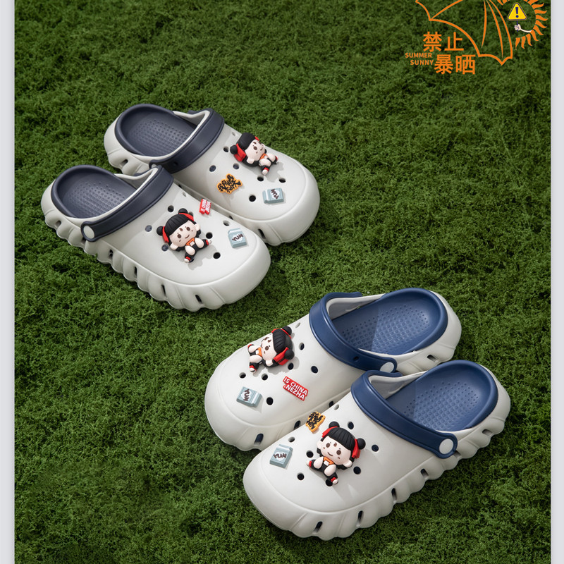 Mingya New Style Cave Shoes Men's Big Children's Soft Sole Summer Outwear Boys' Non-slip Beach Shoes Shoes Slippers