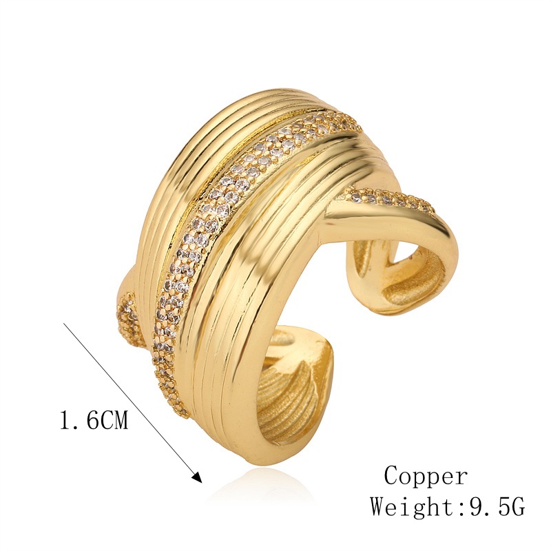 15g Weight Zircon Inlay Material Open Rings Classification Adjustable Ring Size 1 Piece Quantity Casual, Outdoor, Shopping Occasion Copper Material Heart Shape Pattern Women's Gender Inlay Design Basic, Modern Style, Classic Style Style Copper Basic Modern Style Classic Style Inlay Heart Shape Zircon Open Rings 8