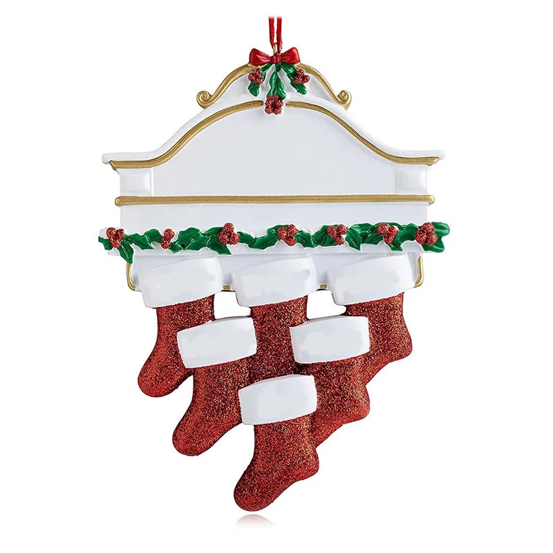 Christmas Festival Christmas Socks, Bow Knot Pattern Cartoon Style Style Print Craft Christmas Cartoon Style Christmas Socks Bow Knot Arylic Indoor Party Festival Hanging Ornaments Party Supplies Decorations 1 Piece