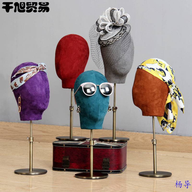金属男女头模帽子饰品 模特头饰品展示 人头道具模特展示架