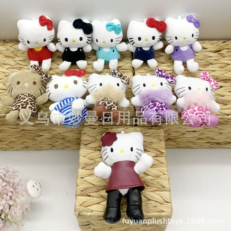 Plush pendant Hello Kitty keychain, 12 cm & 15 cm variants, assorted styles