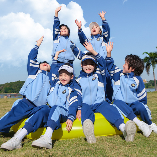 Summer and Autumn New Student Uniform Customization Set Kindergarten Gym Uniform Sports Team Uniform Sports Clothes