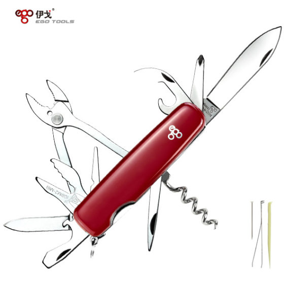 Igo Multifunctional Swiss Army Knife Outdoor Multipurpose Knife Creative Commemorative Pickle Knife Outdoor Multi-operation Knife