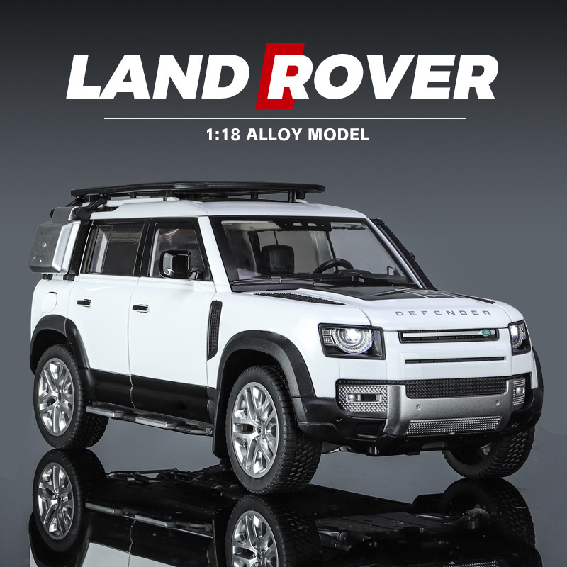 Auténtico autorizado 1: 18 aleación de automóviles molde de colección BMW Audi Land Rover Rambo accesorios de colección regalos para niños al por mayor