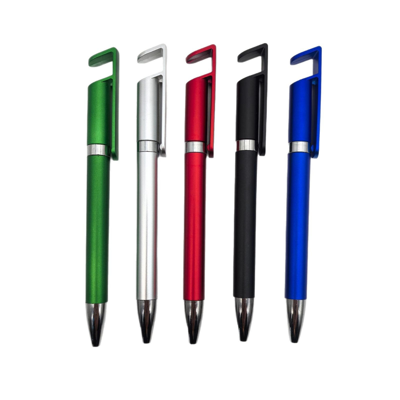 Bolígrafo de soporte para teléfono móvil multifunción Bolígrafo de regalo al por mayor Bolígrafo de plástico retorcido personalizado Bolígrafo publicitario de soporte para teléfono móvil