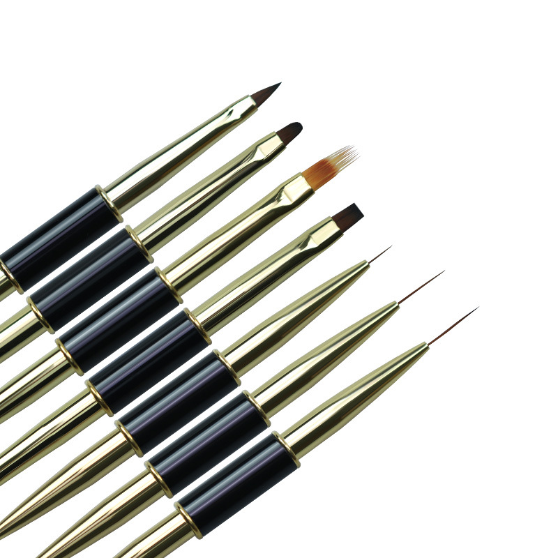 Herramienta de pincel de uñas de fototerapia gel fila pluma tallada cristal trazo flor dibujo línea pintura pluma serrado pluma flor