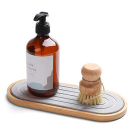 新款收纳架速干水槽整理器浴室香皂架厨房海绵架硅藻泥垫吸水支架