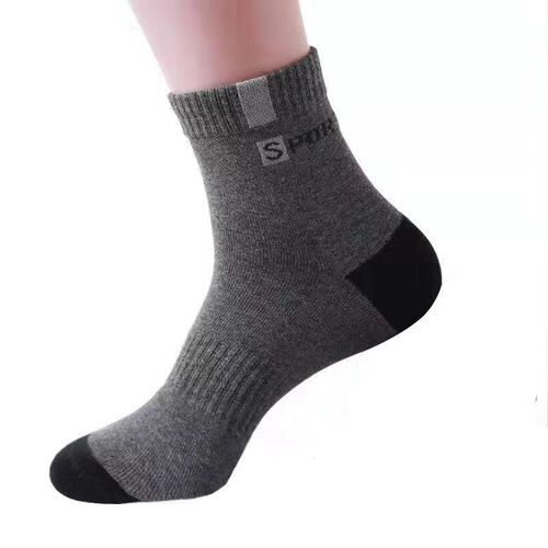 New cotton socks men's cotton socks 1 pair mid-tube thickened autumn men's socks sports deodorant sweat-absorbent autumn and winter style