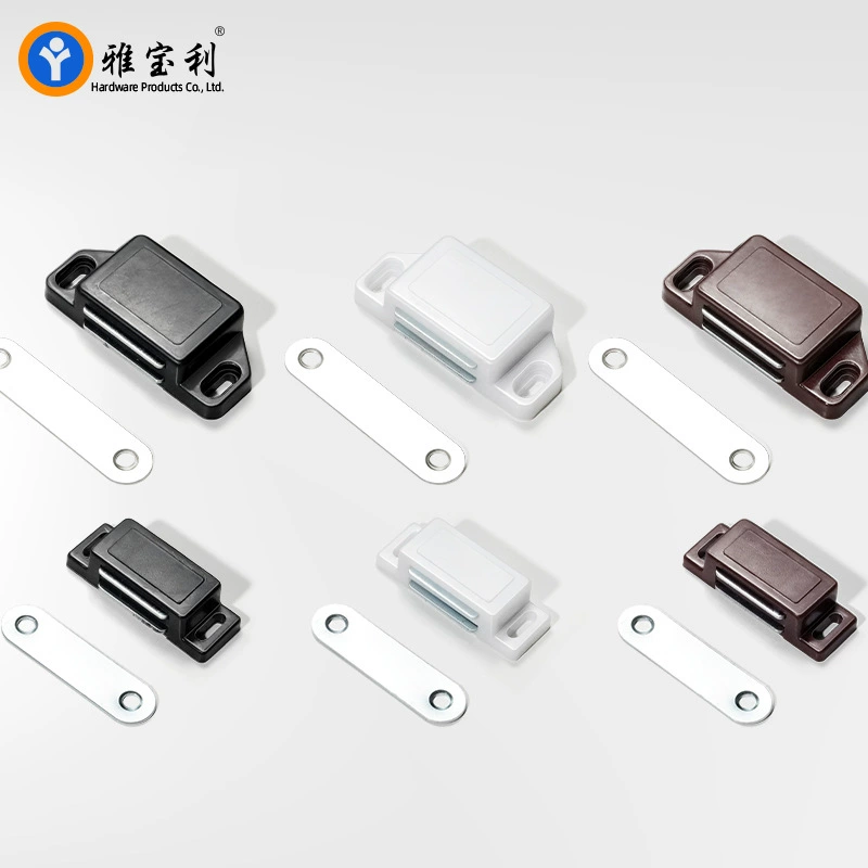 Furniture cabinet door magnetic touch plastic strong magnetic magnetic bead shoe cabinet wardrobe door touch cabinet suction bookcase door magnetic clip