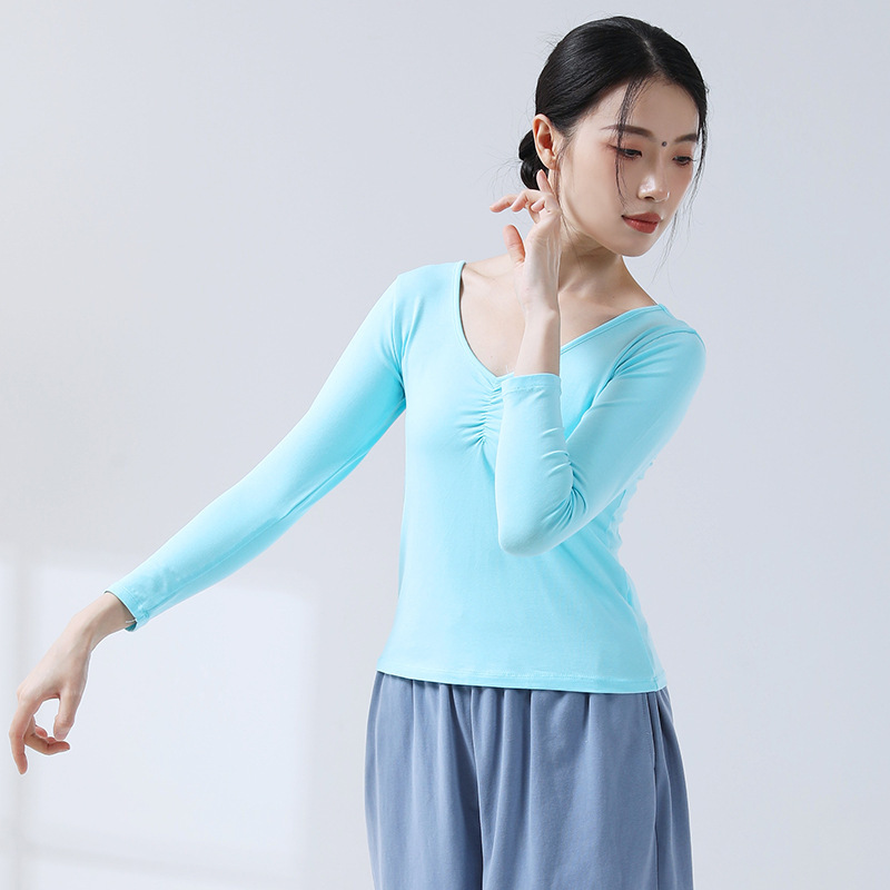大人の形の服のダンスの練習服の女性の上着の芸考の訓練服の形のヨガ服の日常の長袖のダンス服|undefined