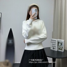 深圳南油正确高版本CD家25早秋新款五角星字母连帽翻领针织衫