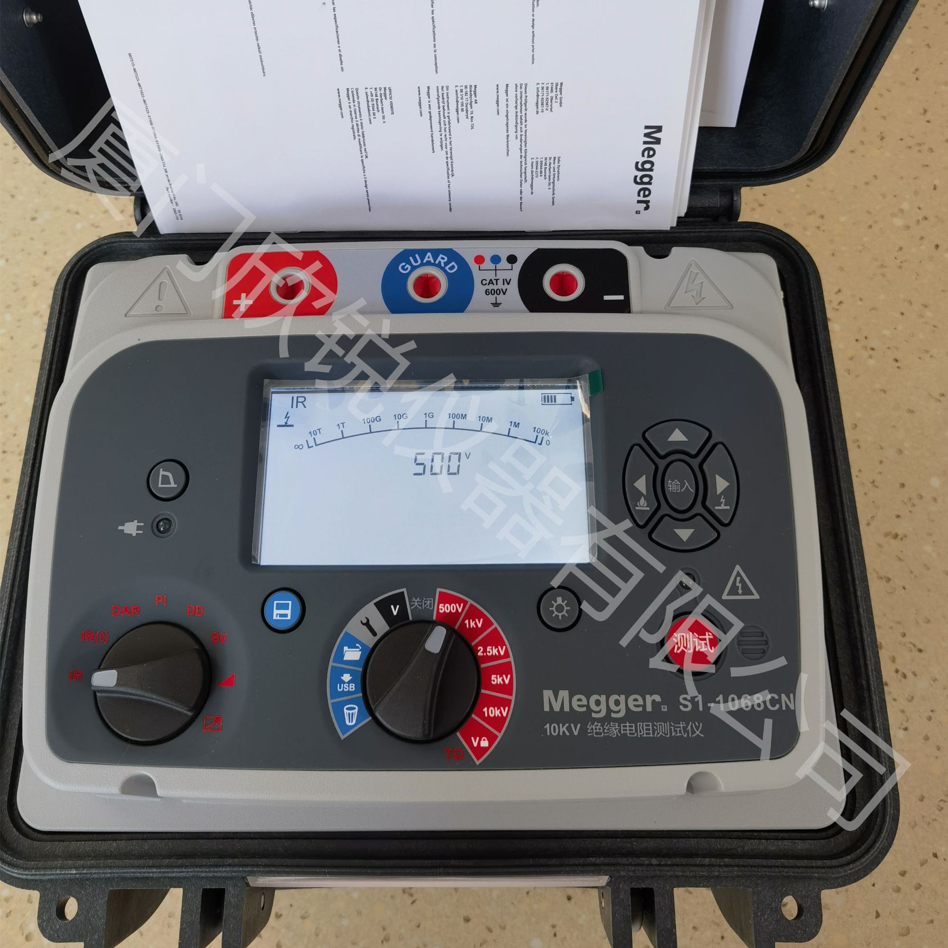 S1-1068CN美国megger高压绝缘电阻测试仪兆欧表电阻绝缘IR测试